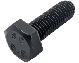 Bulong Đầu Lục Giác Thép Đen 8.8 DIN961 M10x1.25x20 Ren Nhuyễn